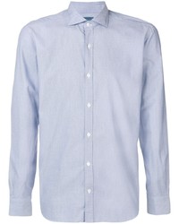 Chemise à manches longues bleu clair Barba