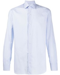 Chemise à manches longues bleu clair Barba