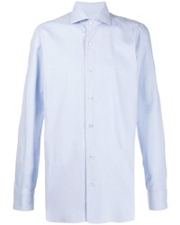 Chemise à manches longues bleu clair Barba