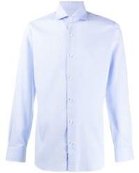 Chemise à manches longues bleu clair Barba