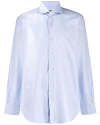 Chemise à manches longues bleu clair Barba