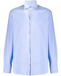 Chemise à manches longues bleu clair Barba