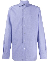 Chemise à manches longues bleu clair Barba