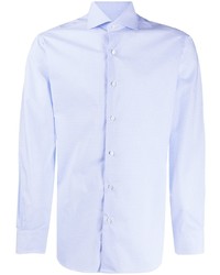 Chemise à manches longues bleu clair Barba