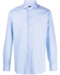 Chemise à manches longues bleu clair Barba