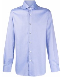 Chemise à manches longues bleu clair Barba