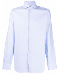 Chemise à manches longues bleu clair Barba