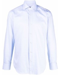 Chemise à manches longues bleu clair Barba