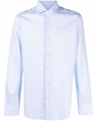 Chemise à manches longues bleu clair Barba