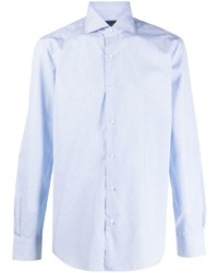 Chemise à manches longues bleu clair Barba