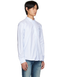 Chemise à manches longues bleu clair MAISON KITSUNÉ