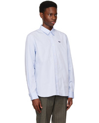 Chemise à manches longues bleu clair MAISON KITSUNÉ