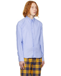 Chemise à manches longues bleu clair Gucci