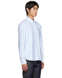 Chemise à manches longues bleu clair MAISON KITSUNÉ