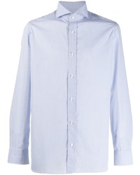 Chemise à manches longues bleu clair Borrelli