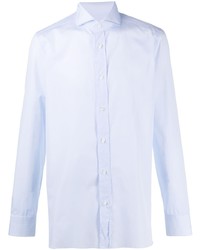 Chemise à manches longues bleu clair Borrelli