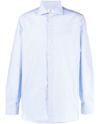 Chemise à manches longues bleu clair Borrelli