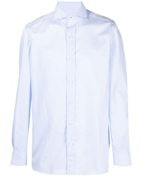 Chemise à manches longues bleu clair Borrelli