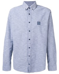 Chemise à manches longues bleu clair BOSS HUGO BOSS