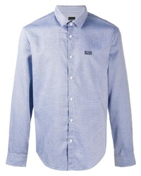 Chemise à manches longues bleu clair BOSS HUGO BOSS