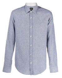 Chemise à manches longues bleu clair BOSS HUGO BOSS