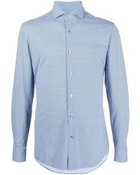 Chemise à manches longues bleu clair BOSS