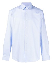 Chemise à manches longues bleu clair BOSS