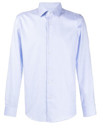 Chemise à manches longues bleu clair BOSS