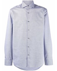 Chemise à manches longues bleu clair BOSS