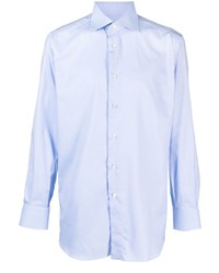 Chemise à manches longues bleu clair Brioni