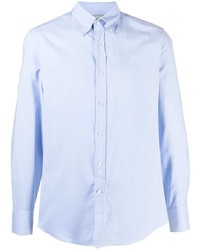 Chemise à manches longues bleu clair Brunello Cucinelli