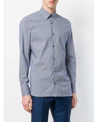 Chemise à manches longues bleu clair Z Zegna