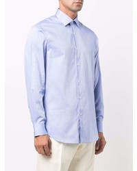 Chemise à manches longues bleu clair Pal Zileri