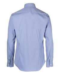 Chemise à manches longues bleu clair Corneliani