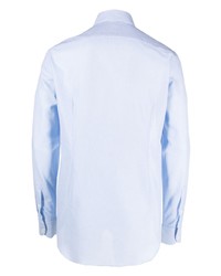 Chemise à manches longues bleu clair Corneliani