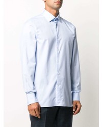 Chemise à manches longues bleu clair Ermenegildo Zegna