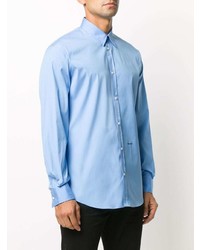 Chemise à manches longues bleu clair DSQUARED2