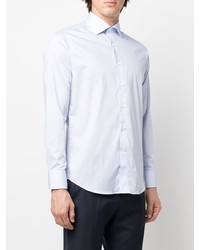 Chemise à manches longues bleu clair Canali