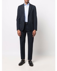 Chemise à manches longues bleu clair Z Zegna