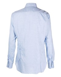 Chemise à manches longues bleu clair Barba