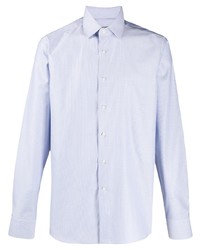 Chemise à manches longues bleu clair Canali