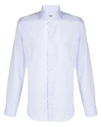 Chemise à manches longues bleu clair Canali