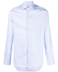 Chemise à manches longues bleu clair Canali