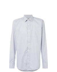 Chemise à manches longues bleu clair Canali