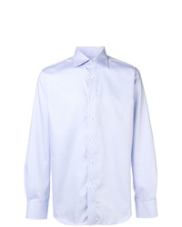 Chemise à manches longues bleu clair Canali