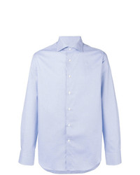 Chemise à manches longues bleu clair Canali