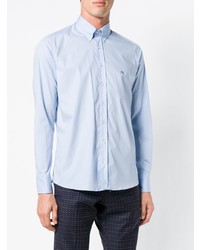 Chemise à manches longues bleu clair Etro