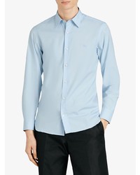 Chemise à manches longues bleu clair Burberry