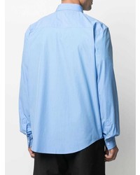 Chemise à manches longues bleu clair MSGM