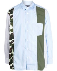 Chemise à manches longues bleu clair Comme des Garcons Homme